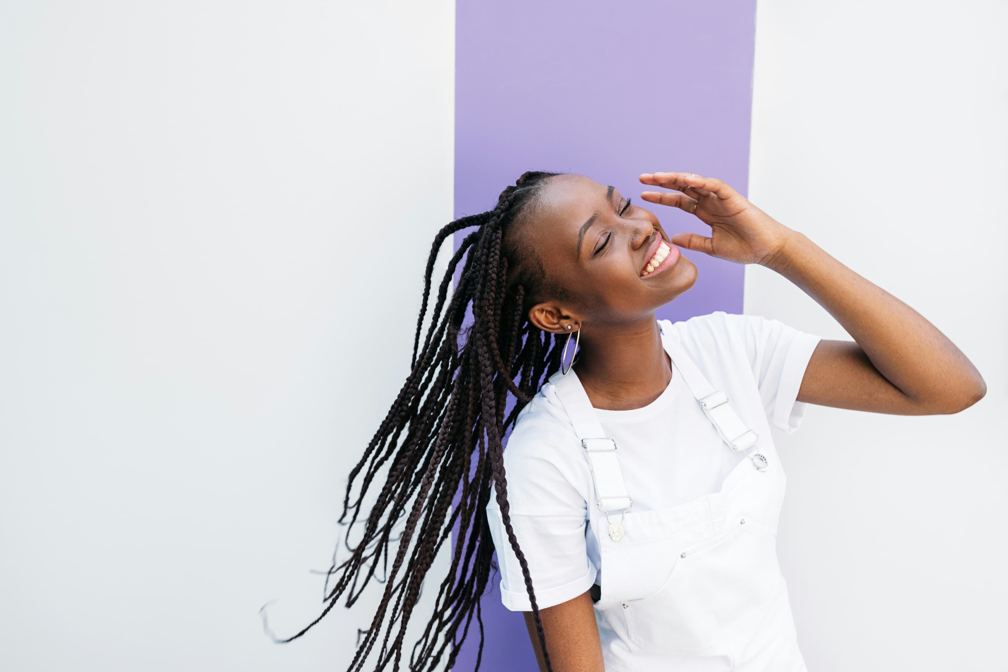 Breaking barriers - Woman in confident pose